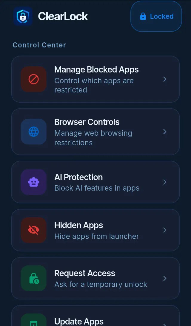 ClearLock Control Center